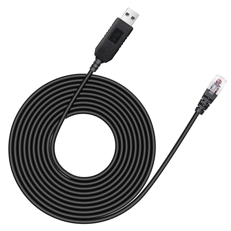 Hodeoo USB to RJ11 Radar Detector Power Cable,DC5V-12V Power Cable Replacement for Escort, Uniden, Radenso XP, Beltronics & Whistler Radar Detectors (13FT Length) - Image 1