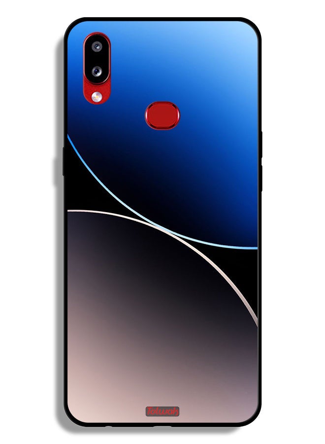 Tolwak Samsung Galaxy A10s Protective Case Cover Curve Lines Pattern - Image 1