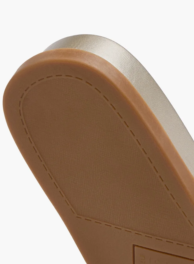 Celeste Women's Buckle Accent Slip-On Flat Sandals