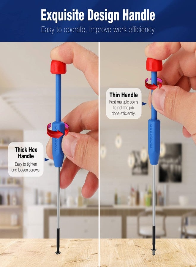 WORKPRO 12 in 1 Torx Screwdriver Set with T3 T4 T5 T6 T8 T10 Security Torx Bit & Precision Magnetic Screwdrivers, Tweezers,Pry Bars, Spudger for Eyeglass, Watch, Computer, Phone, with Case - Image 5