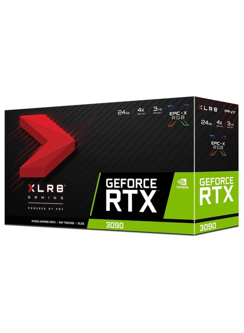 بي إن واي PNY GeForce RTX 3090 24GB XLR8 Gaming Revel Epic-X RGB Triple Fan Graphics Card - Image 4