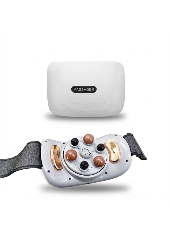 كينجمازي مساج البطن لاسلكي مع تدفئة وعجن - ٣ شدة، إيقاف تلقائي، رأس من حجر البيان - Image 1