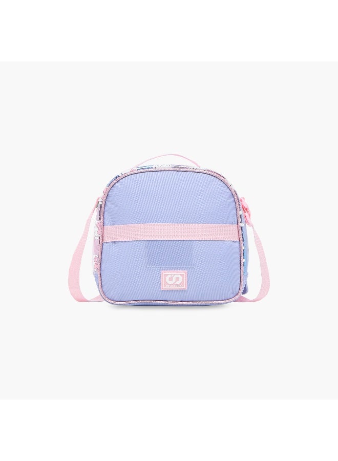 sami_studio Lunch Bag-Dolls Girl Gang-Collection-1 Cmprt-Zip (Polyester ) Multicolour \ 22.5X9.5X21 - Image 3