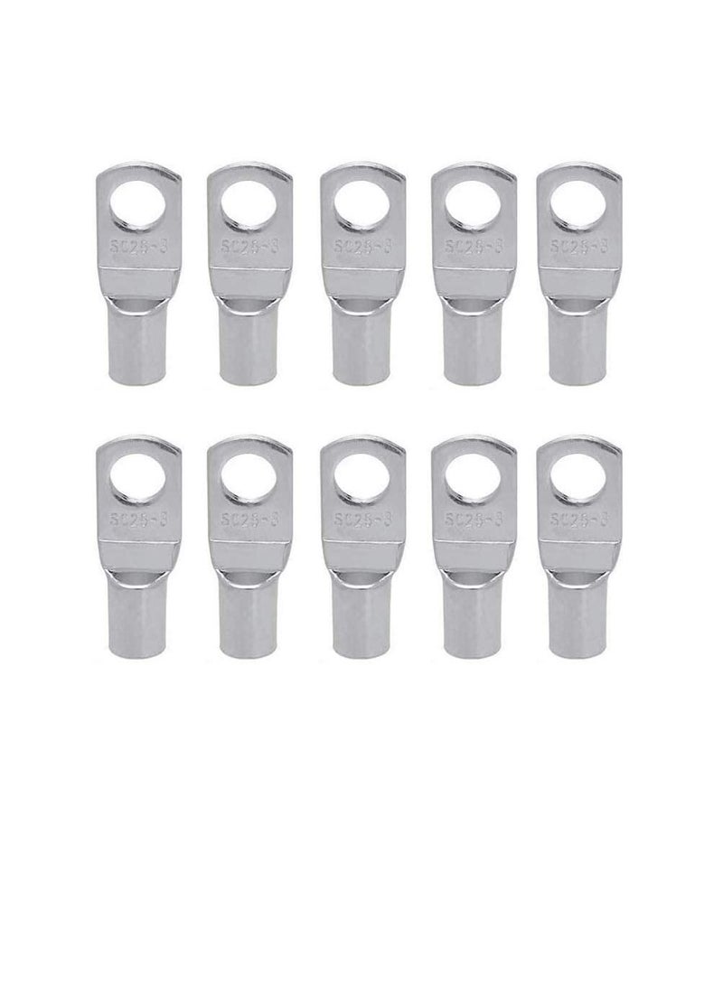 Copper Cable Lugs 10Pcs SetWire Terminals Connector Cable lugs Ring Battery SC Terminals for Marine Solar Automotive Electric Home Applications etc. Hole Size 10mm Cable Size 150mm  - Image 1