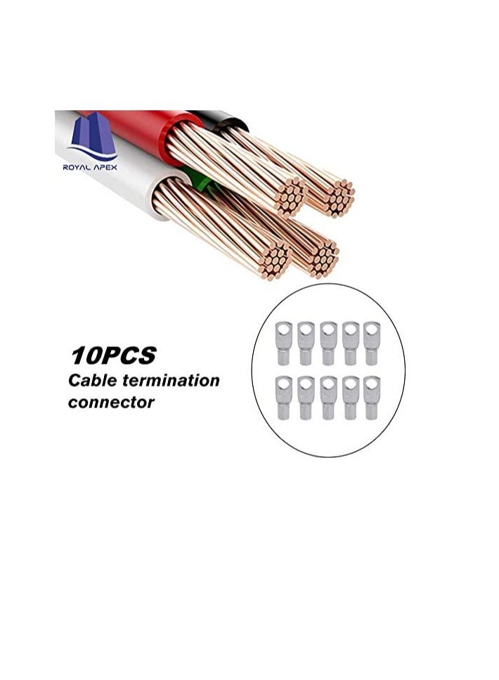 Copper Cable Lugs 10Pcs SetWire Terminals Connector Cable lugs Ring Battery SC Terminals for Marine Solar Automotive Electric Home Applications etc. Hole Size 10mm Cable Size 150mm  - Image 3
