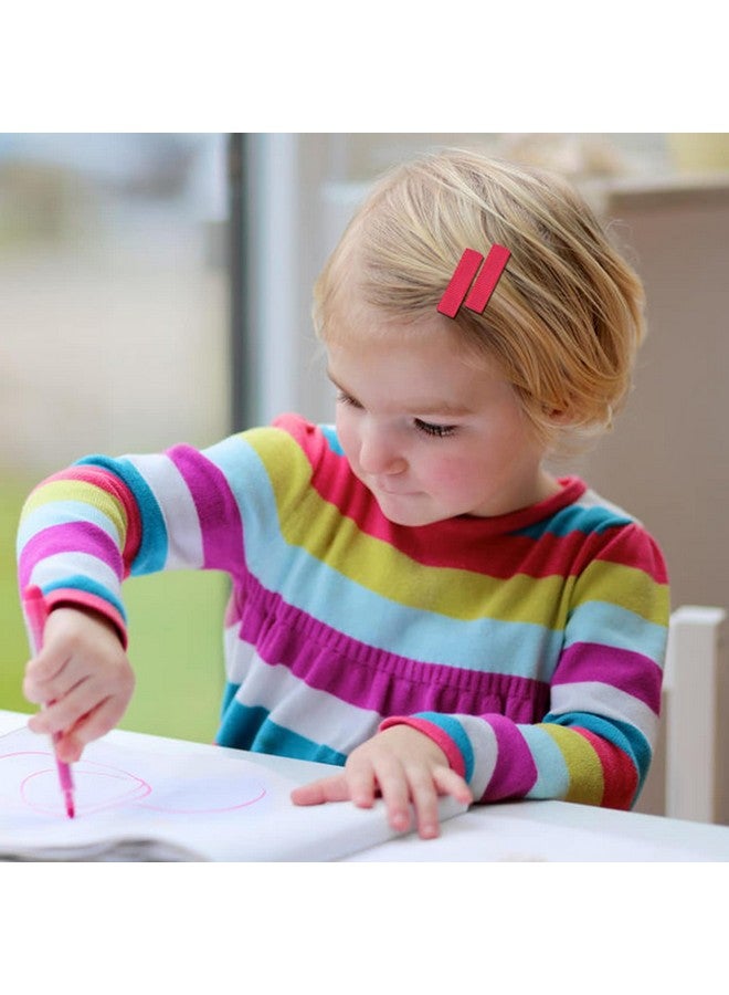 60 Pack Solid 1.4" Grosgrain Ribbon Covered Fully Lined Small Alligator Hair Clips For Fine Hair Soft Mini Duckbill Hair Barrettes Diy Hair Accessories For Baby Girls Boys Infants Toddlers Kids