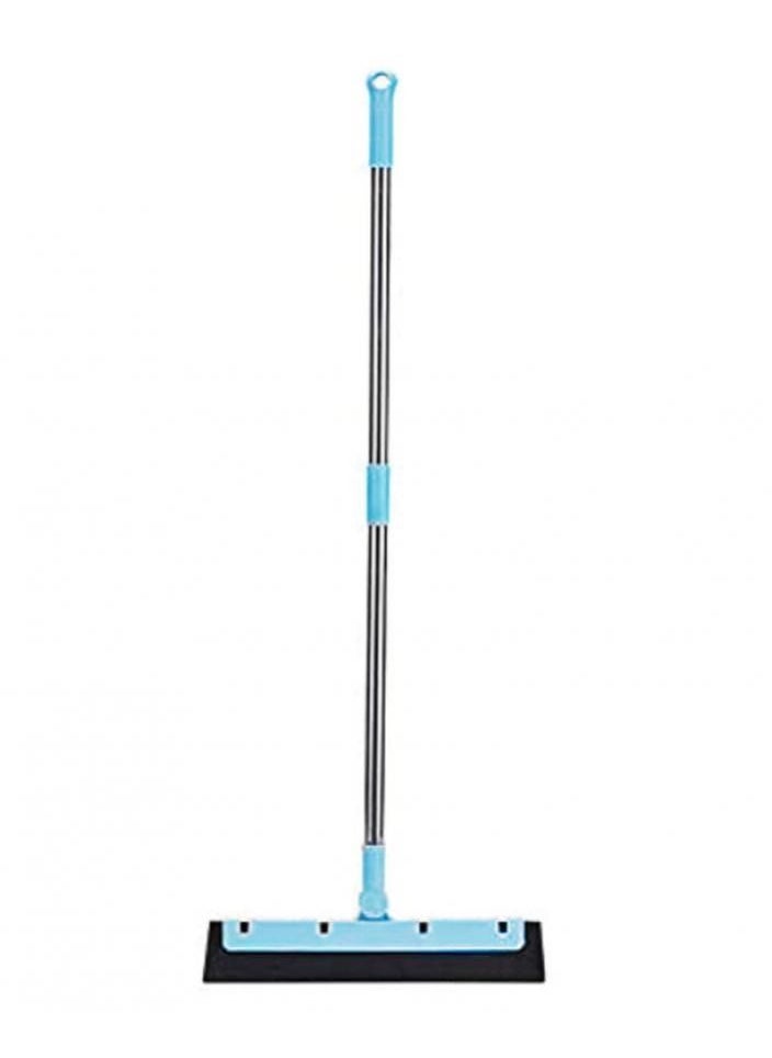Alissa Long Hand Bathroom Broom Single Mop Broom Toilet Wiper Scrapes Floor Home Room Office-Blue  - Image 1