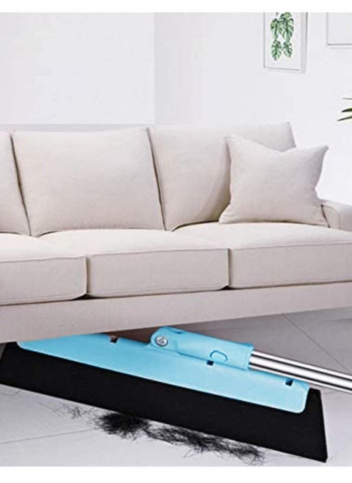 Alissa Long Hand Bathroom Broom Single Mop Broom Toilet Wiper Scrapes Floor Home Room Office-Blue  - Image 4