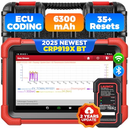Launch X431 CRP919XBT 2025 Bidirectional Scan Tool with ECU Coding, CANFD&DOIP, Full System Car Diagnostic Scanner, FCA AutoAuth, V.A.G Guided, 35+ Resets, 2 Years Free Update - Image 1