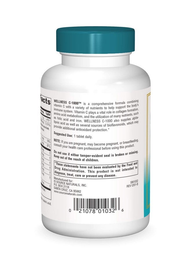 Source Naturals Wellness C 1000 100 Tablets - Image 3