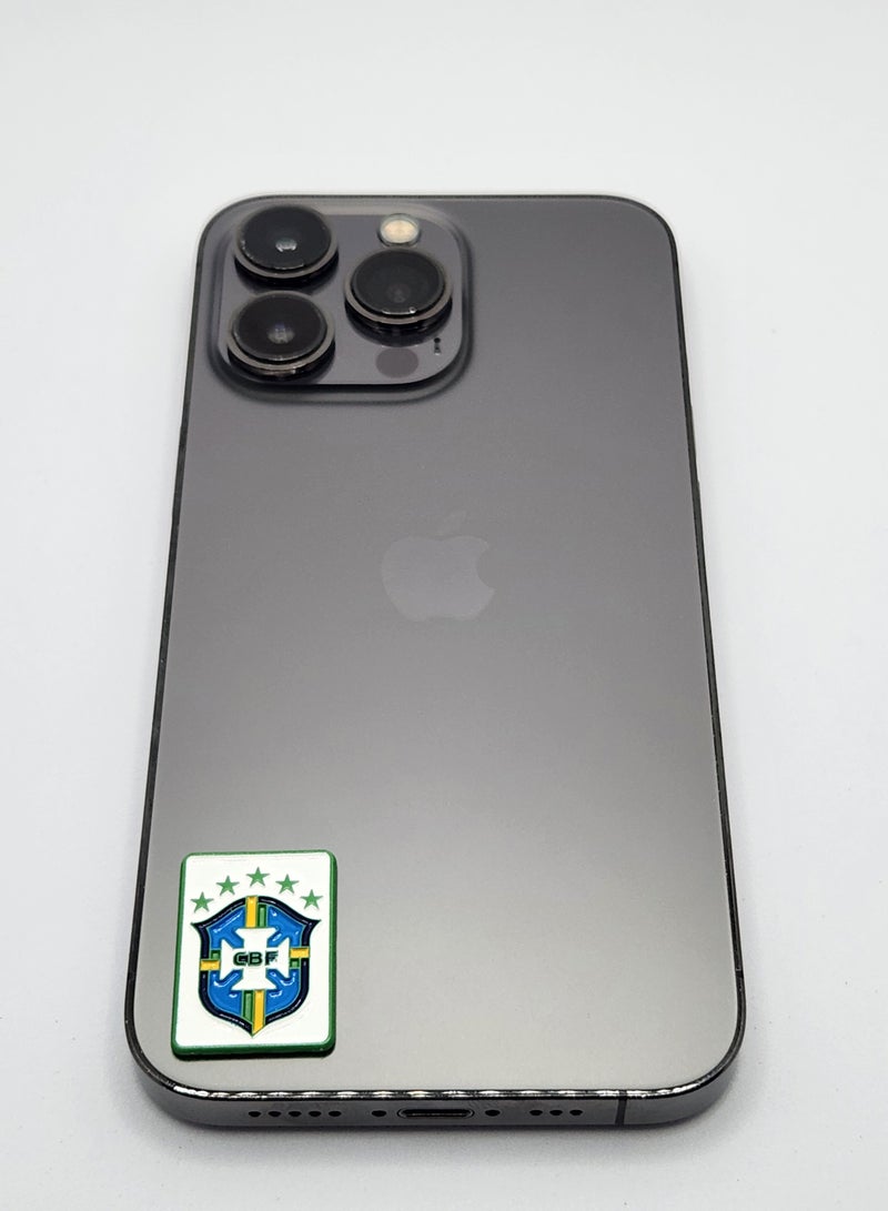 اكنور ملصقات فريق كرة القدم البرازيلي - شعار الاتحاد البرازيلي لكرة القدم المعدني مع 5 نجوم للجماهير وهواة الجمع، ملصق للعرض على الهاتف المحمول، والكمبيوتر المحمول، وأجهزة الآيباد، وحقائب الظهر، والسترات، وجدران وأبواب وسيارات وشاحنات ودراجات نارية لهواة الجمع - Image 4