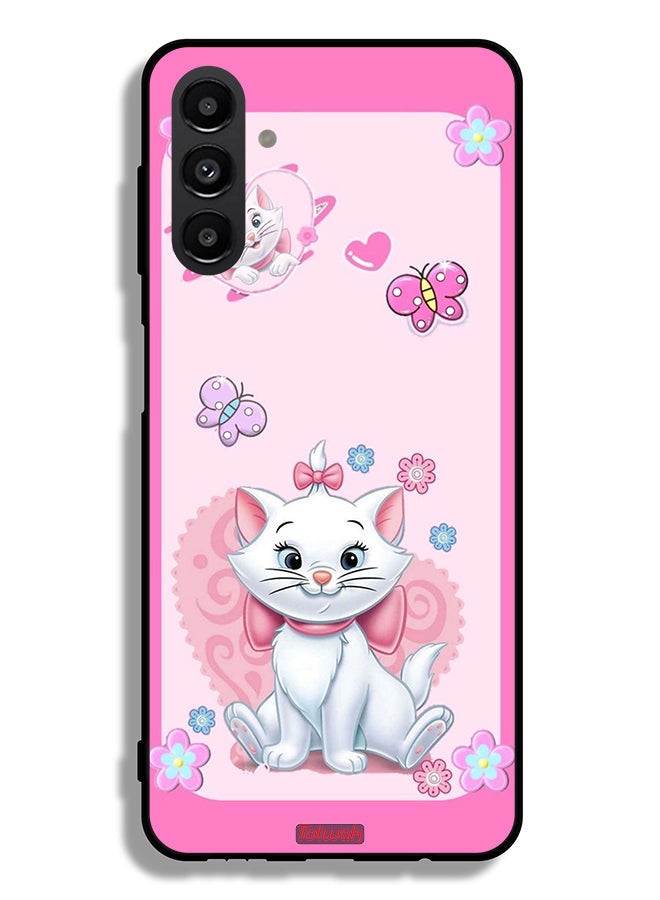 Tolwak Samsung Galaxy A13 5G Protective Case Cover Cute Lady Cat - Image 1
