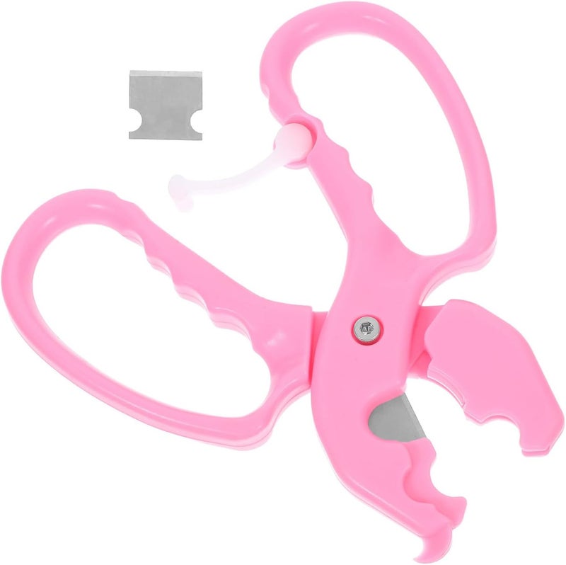 Floral Pruning Shears and Thorn Stripper for Rose Stems, Ergonomic Garden Scissors Spring Action, Pink Floral Clippers for Flower Arranging and Stem Cutting - Image 1