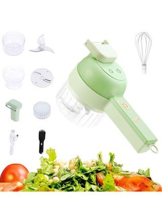 5 in 1 Electric Vegetable Chopper Set, Electric Food Processor with Egg & Cream Beater and Clean Brush, Multifunction Handheld Veggie Chopper for Salad, Onion, Chili, Pepper, Celery, Meat, Ginger, Green - pzsku/ZD17F28AEFF2521FCBB79Z/45/_/1727342802/ae61a895-87c3-475a-a9ec-44eb6606c2b4