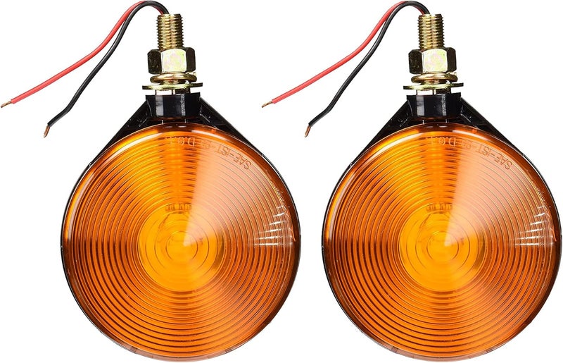 Peterson Manufacturing V313AA Double-Face Amber Turn Signal Light (2 Pack)