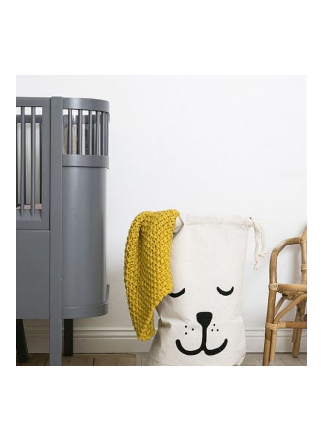 NIBEMINENT Canvas Clothing Laundry Storage Bag White 16x20centimeter - Image 2