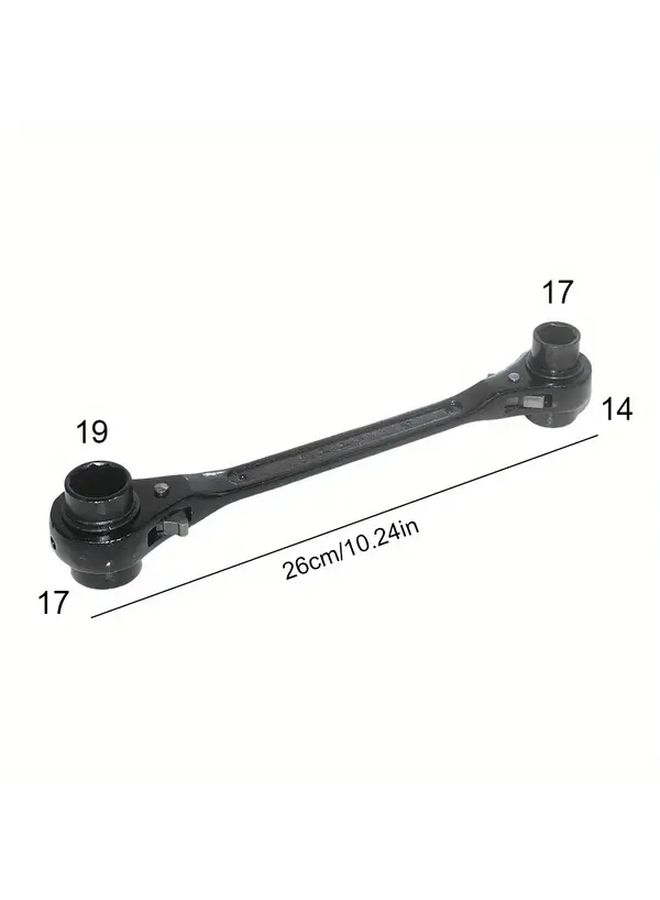 End Ratchet Wrench Heavy Duty Double Head Quick Release Mechanism Dual Head Design For Tight Spaces Compatible With Automotive Industrial Workshop Machinery Professional Mechanic Tool Precision Maintenance Repairs Ergonomic Grip Reliable Performance StyleE - Image 5
