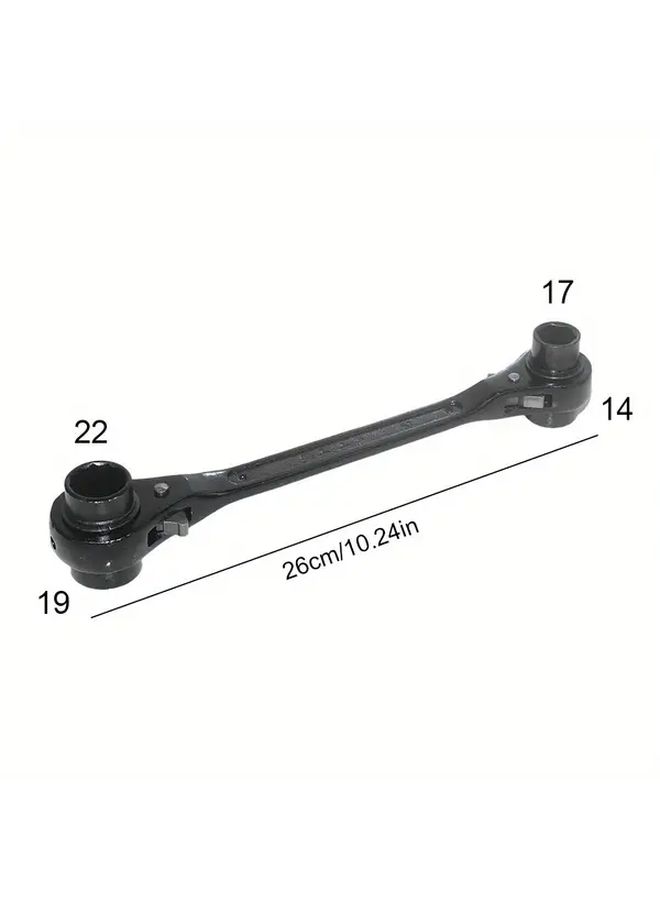 End Ratchet Wrench Heavy Duty Double Head Quick Release Mechanism Dual Head Design For Tight Spaces Compatible With Automotive Industrial Workshop Machinery Professional Mechanic Tool Precision Maintenance Repairs Ergonomic Grip Reliable Performance StyleE - Image 3