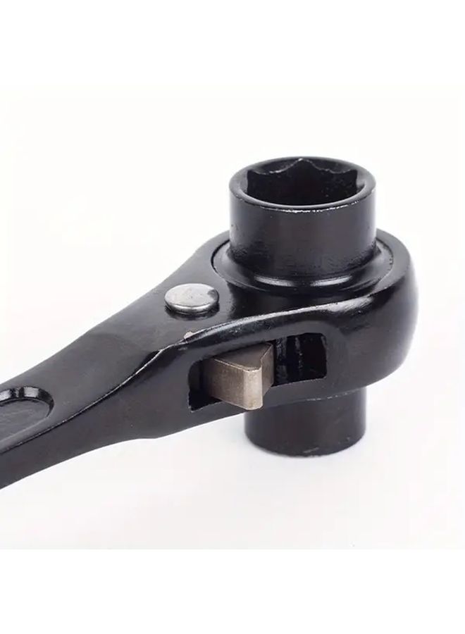 End Ratchet Wrench Heavy Duty Double Head Quick Release Mechanism Dual Head Design For Tight Spaces Compatible With Automotive Industrial Workshop Machinery Professional Mechanic Tool Precision Maintenance Repairs Ergonomic Grip Reliable Performance StyleE - Image 4