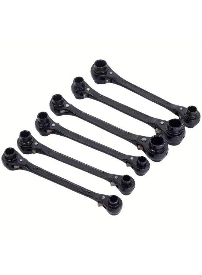 End Ratchet Wrench Heavy Duty Double Head Quick Release Mechanism Dual Head Design For Tight Spaces Compatible With Automotive Industrial Workshop Machinery Professional Mechanic Tool Precision Maintenance Repairs Ergonomic Grip Reliable Performance StyleE - Image 2