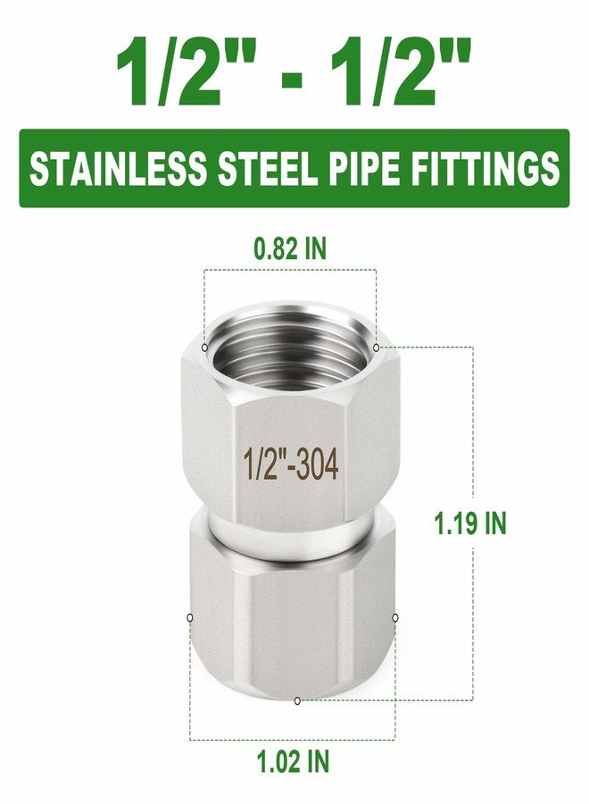 TAISHER 2PCS 304 Stainless Steel Flexible Movable Connector, 1/2" Female for Sprayer, Angled Valve, Shower Arm - Image 3