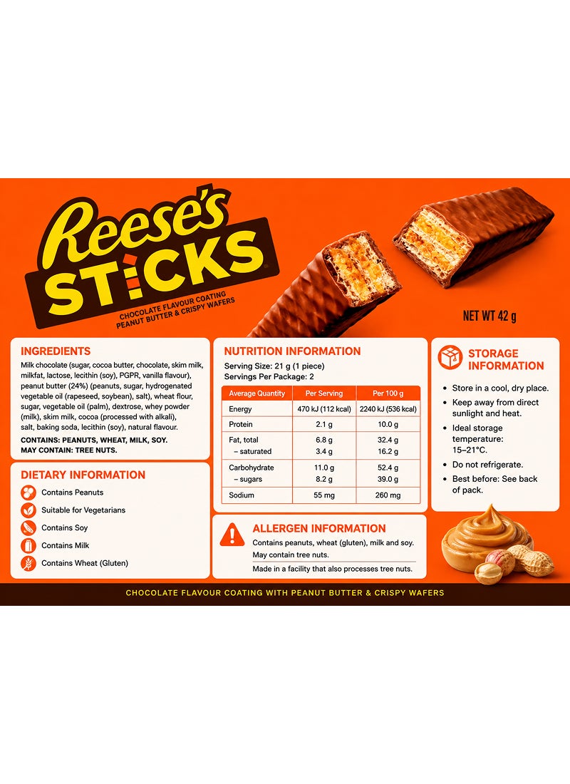 Reese's شوكولاتة بار زبدة الفول السوداني بالعيدان - Image 3