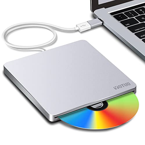 YOTUO External CD/DVD Drive, Portable USB 3.0 & USB-C CD RW Drive, DVD Player, DVD Burner for Laptop, Desktop, Compatible with Windows 7/8/10/11, Mac, MacBook Pro/Air, Linux (IDD031) - Image 1