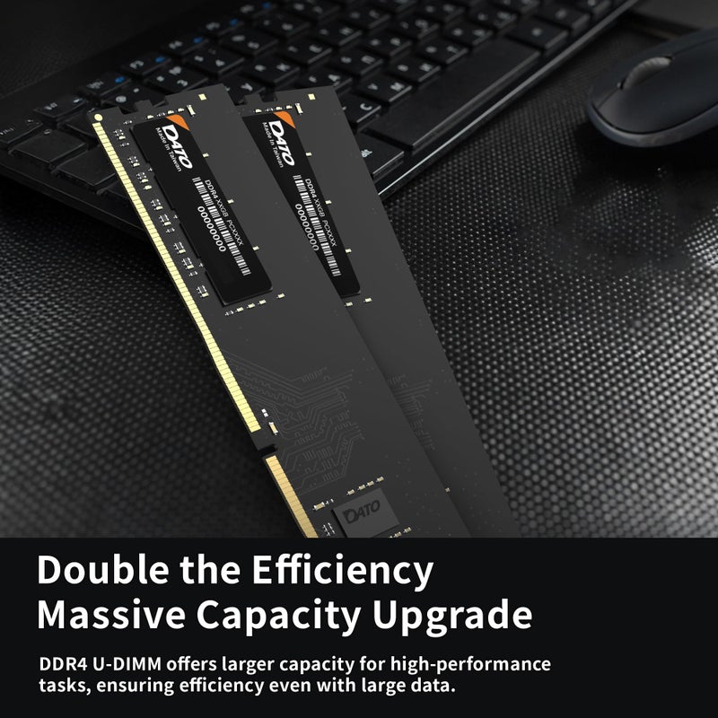 DATO DDR4 RAM 16GB 3200MHz, PC4-25600 CL22 1.2V 288-Pin Non-ECC unbuffered dimm, Desktop Memory Module - Image 4