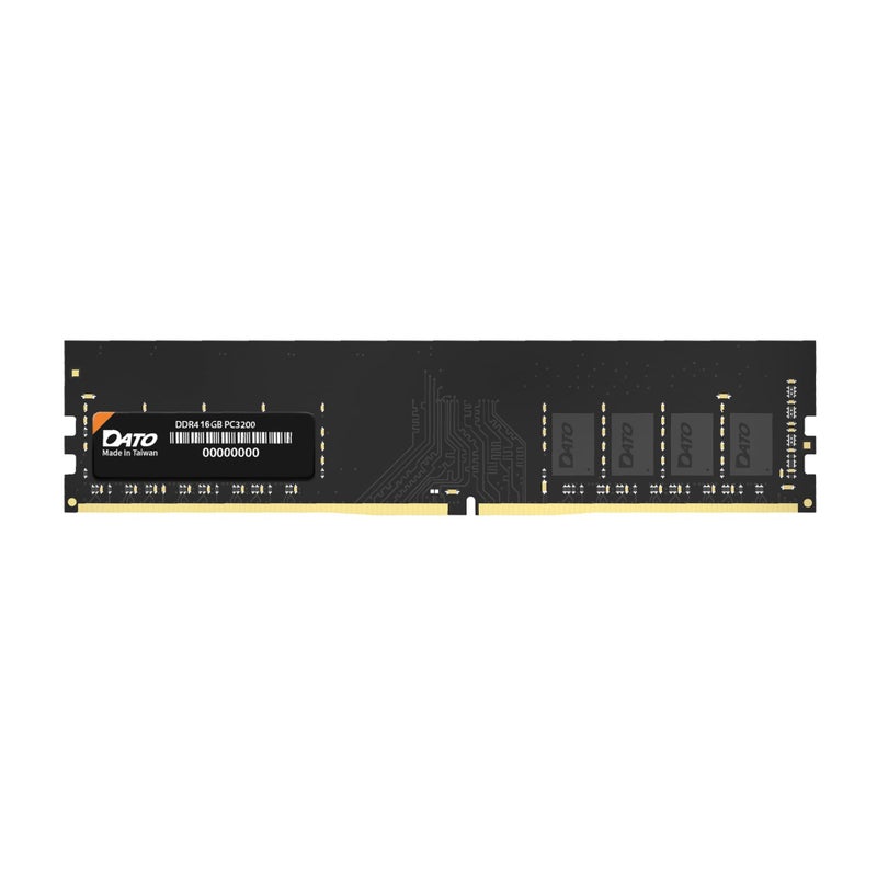DATO DDR4 RAM 16GB 3200MHz, PC4-25600 CL22 1.2V 288-Pin Non-ECC unbuffered dimm, Desktop Memory Module - Image 1
