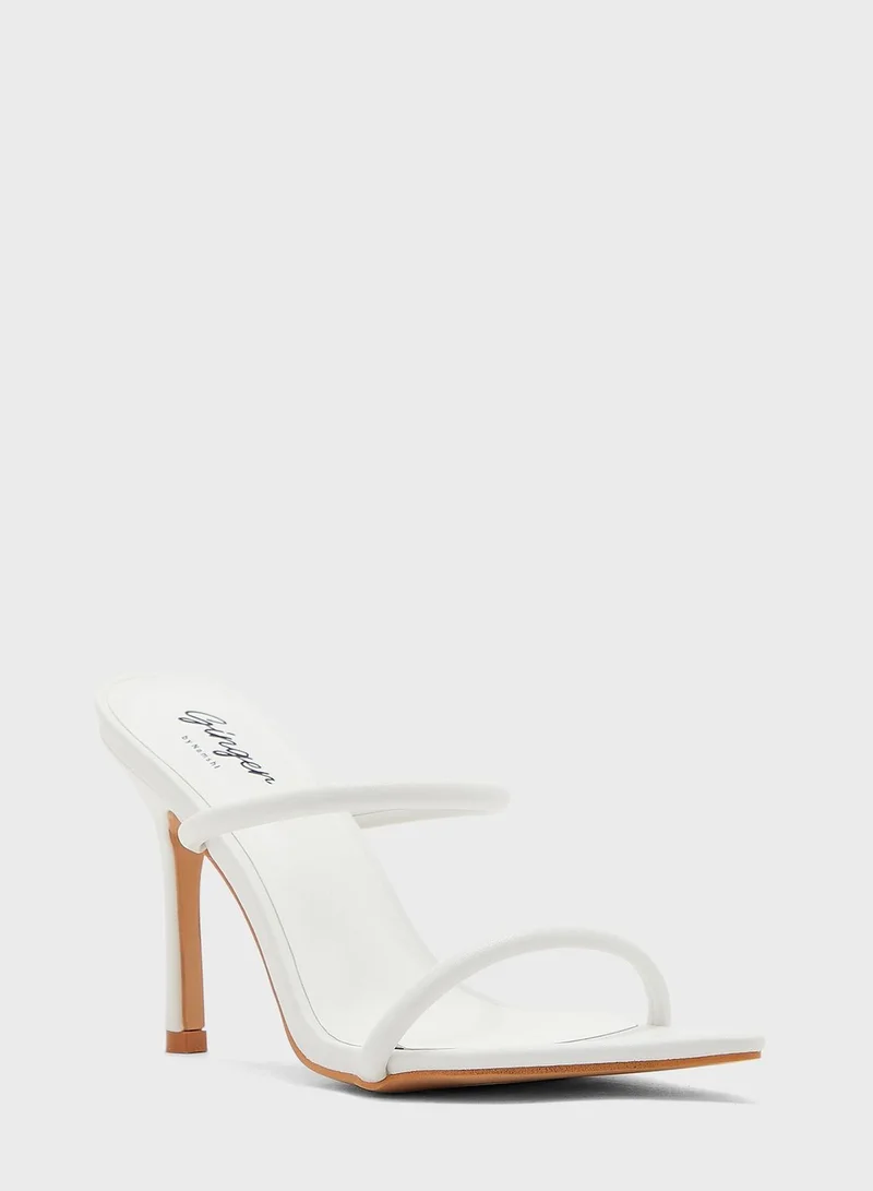 Ginger Double Strap Pointed Toe Mule Sandal