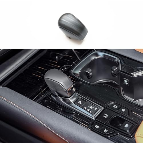 ZiWen New Interior Trim Center Gear Shift Knob Cover Accessories for Lexus RX 350/500h, NX 250/350/450h (2022-2025) - Black Wood Pattern - Image 1