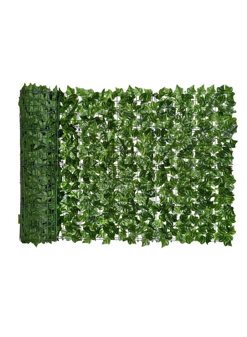 LINGWEI Privacy Garden Fence Wall Artificial Plants Hedge Screening Roll Wall Grass Faux Ivy Leaf Vine Decoration For Backyard Outdoor UV Sunlight Protection In Garden Home Balcony Decor 100x200cm - Image 1