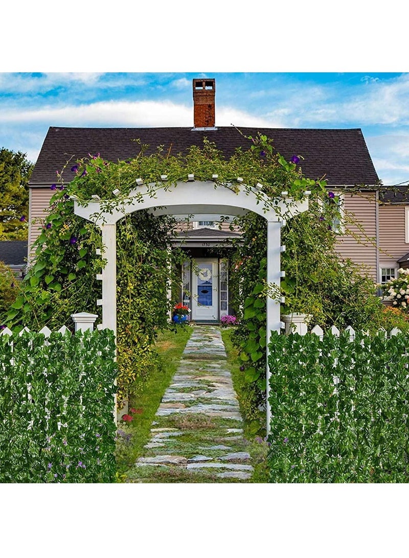 LINGWEI Privacy Garden Fence Wall Artificial Plants Hedge Screening Roll Wall Grass Faux Ivy Leaf Vine Decoration For Backyard Outdoor UV Sunlight Protection In Garden Home Balcony Decor 100x200cm - Image 4