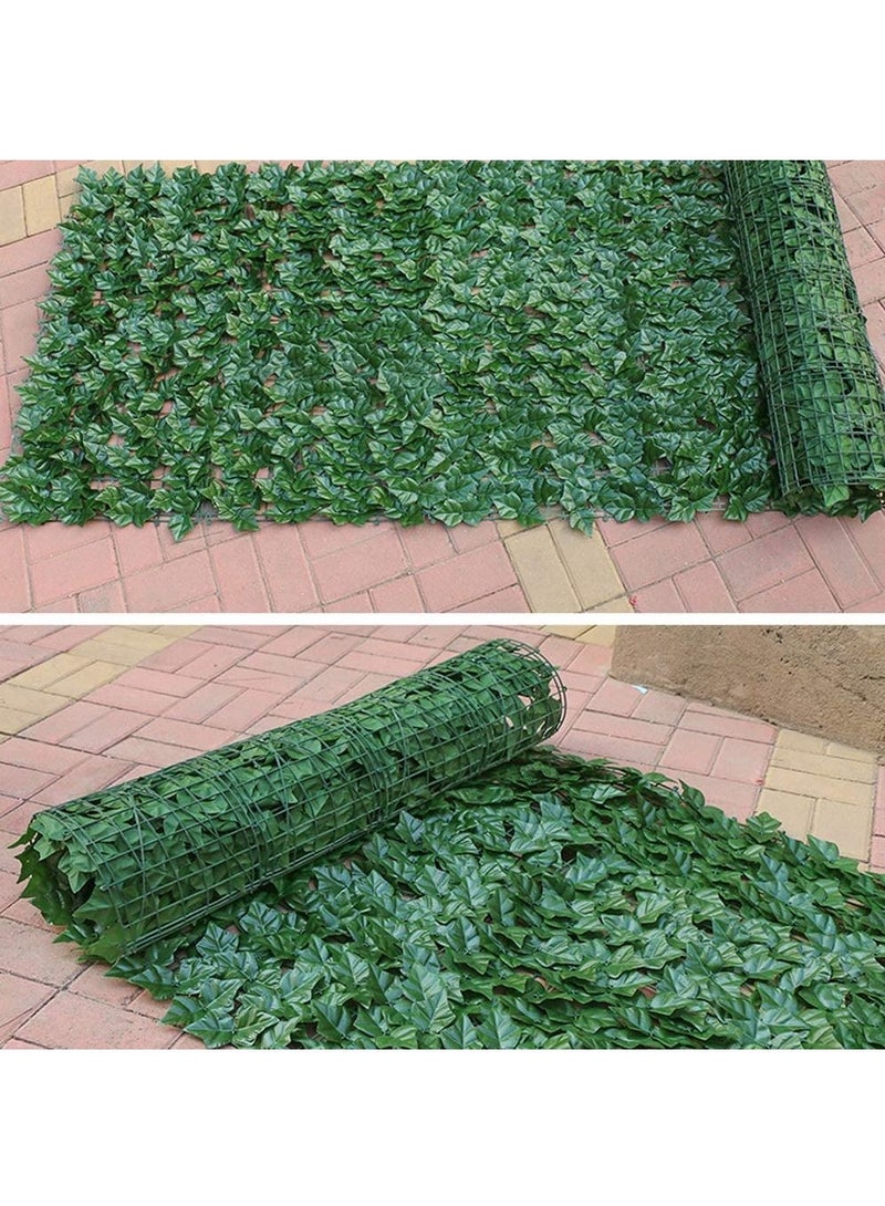 LINGWEI Privacy Garden Fence Wall Artificial Plants Hedge Screening Roll Wall Grass Faux Ivy Leaf Vine Decoration For Backyard Outdoor UV Sunlight Protection In Garden Home Balcony Decor 100x200cm - Image 3