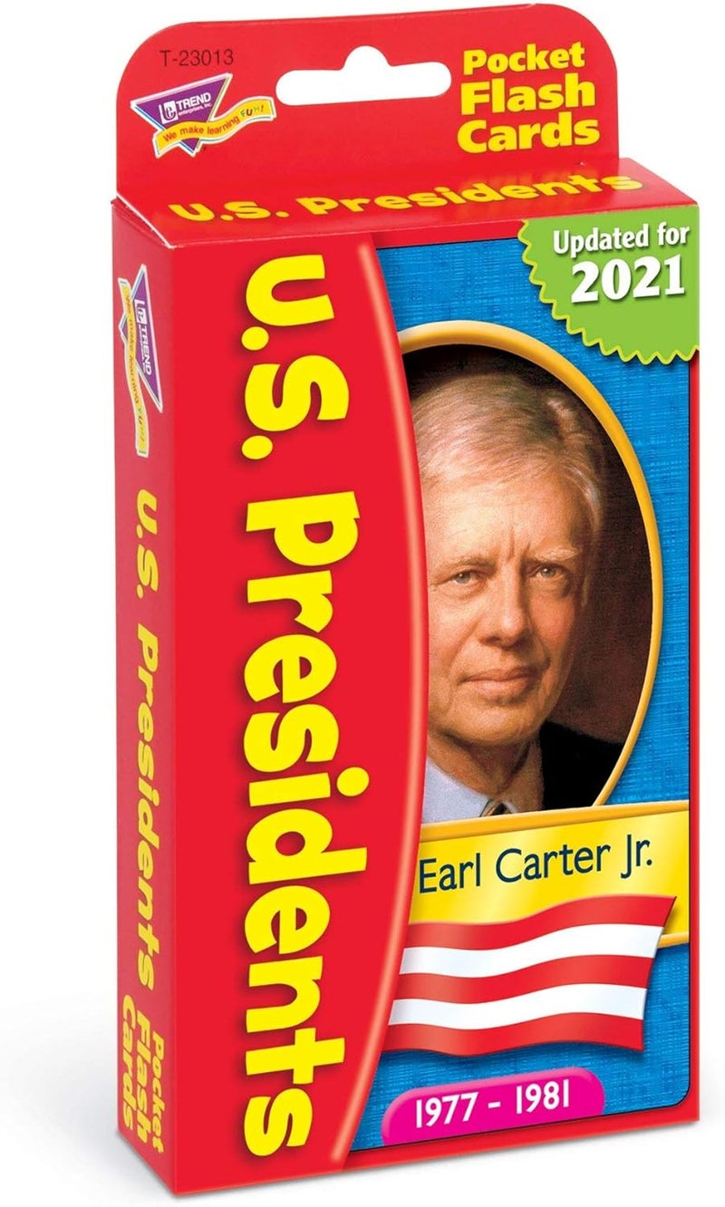 Trend Enterprises US Presidents Pocket Flash Cards - Educational Learning Tool for Kids - Image 4