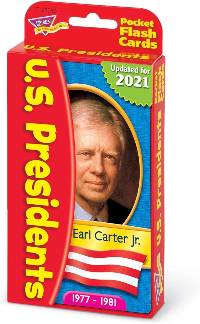 Trend Enterprises US Presidents Pocket Flash Cards - Educational Learning Tool for Kids - Image 5