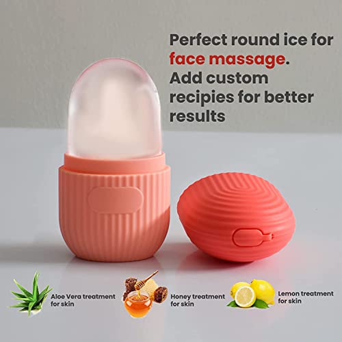 Aegon Ice Roller for Face | Ice Roller for Face Massager | Face Ice Roller for Men & Women | Ice Cube Roller for Glowing Skin & Puffy Eyes | Reusable & Unbreakable (Blue) - Image 5