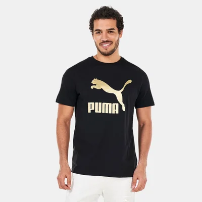 PUMA Men's Classics Logo Metallic T-Shirt