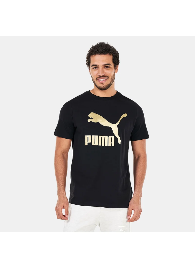 PUMA Men's Classics Logo Metallic T-Shirt