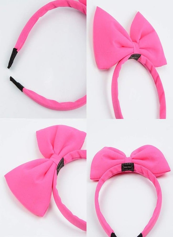 RECTYO GALLERY 1 pcs Hair Band Bow Headbands Headdress for Women and Girls, Perfect Hair Accessories for Party and Cosplay (pink) - Image 5