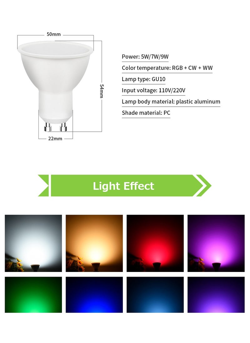 UanTii - WiFi GU10 LED Lighting Bulb,Smart GU10 LED Light Bulb - Image 1