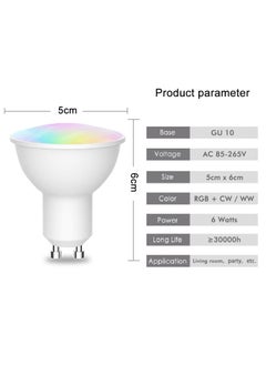 UanTii WiFi GU10 LED Lighting Bulb,Smart GU10 LED Light Bulb  - Image 2