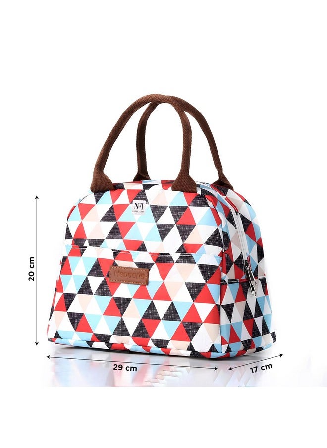 NFI essentials NFI essentials Insulated Lunch Bag for Men Women with Front Pocket Portable Thermal Large Tiffin Carry Bag Travel Lunch Box Organizer for Office, School, College  - Image 4