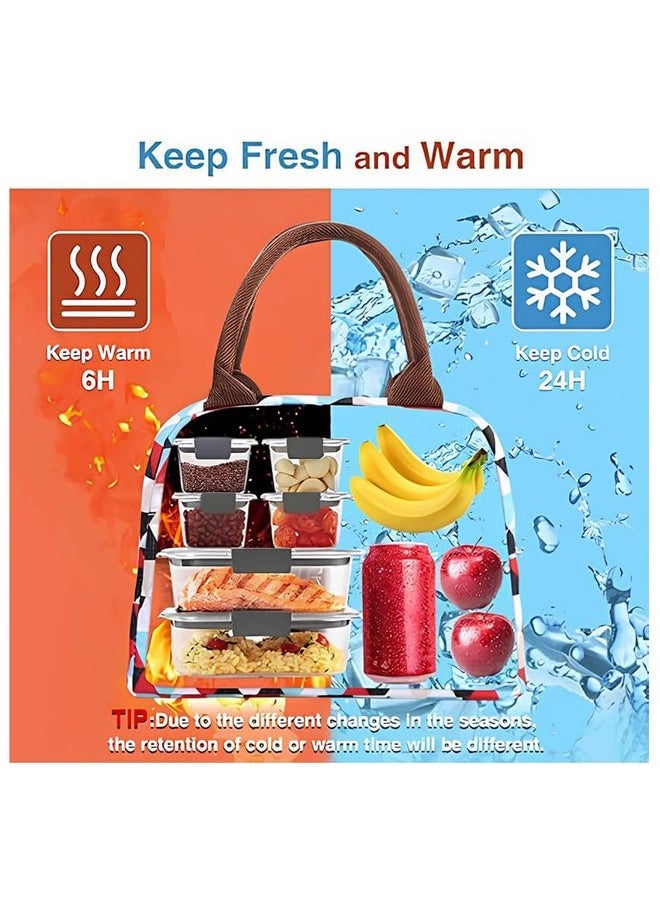 NFI essentials NFI essentials Insulated Lunch Bag for Men Women with Front Pocket Portable Thermal Large Tiffin Carry Bag Travel Lunch Box Organizer for Office, School, College  - Image 2