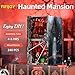 fifijoy Haunted House Halloween Book Nook Kit Spooky Shelf Insert Bookshelf Diorama Horror Art Miniature Decor Creepy Scary Wooden Puzzle Booknook Haunted Mansion - Image 4