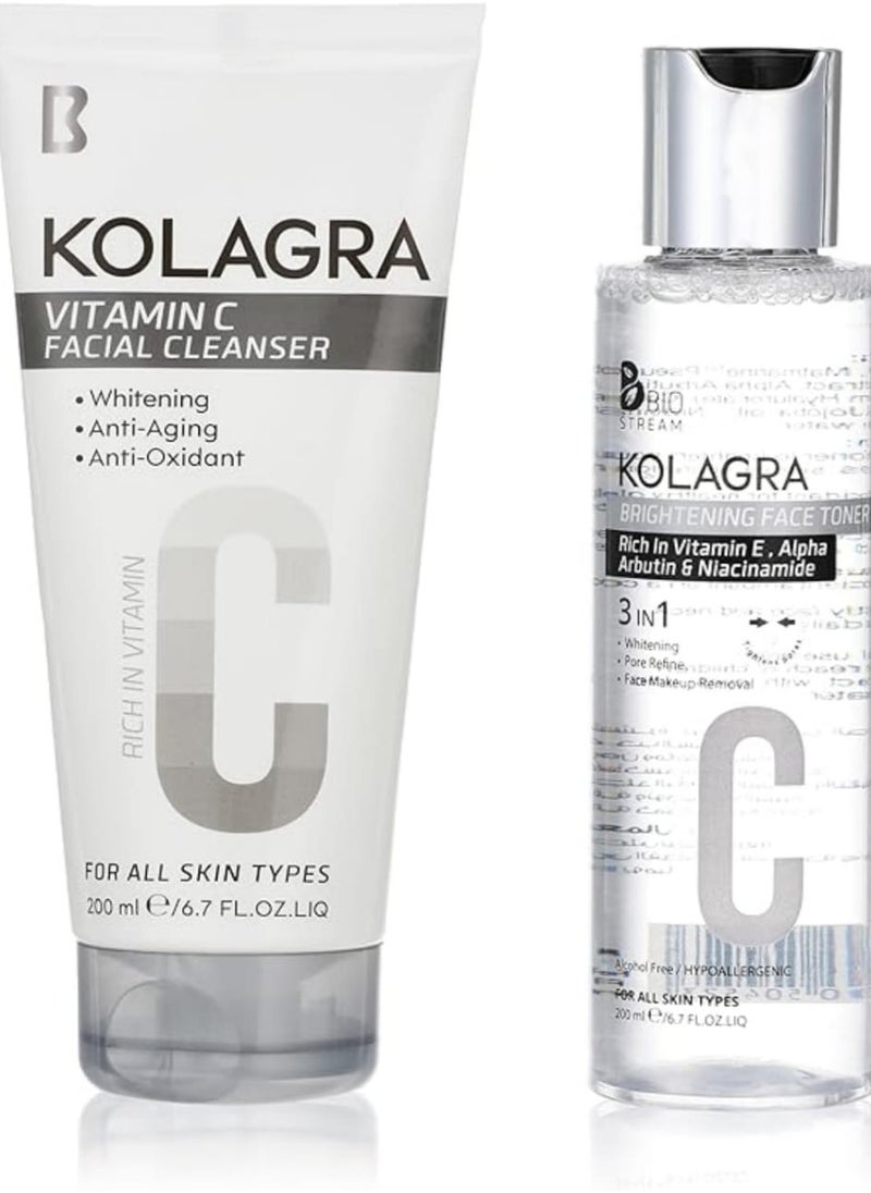 KOLAGRA Kolagra routine( Kolagra facial wash  200 ml+ Kolagra toner 200 ml )  - Image 2