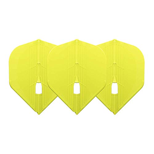 LSTYLE Dart Flights L1 PRO Kami Neon Yellow | Ultra Flexible | Set of 3 | for Soft & Steel Tip Darts - Image 2