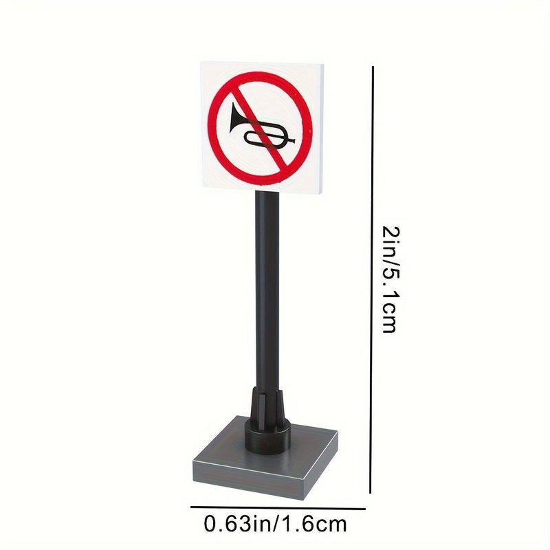 16Pcs Traffic Road Signs Building Blocks Set Educational Toys for Kids - Image 4