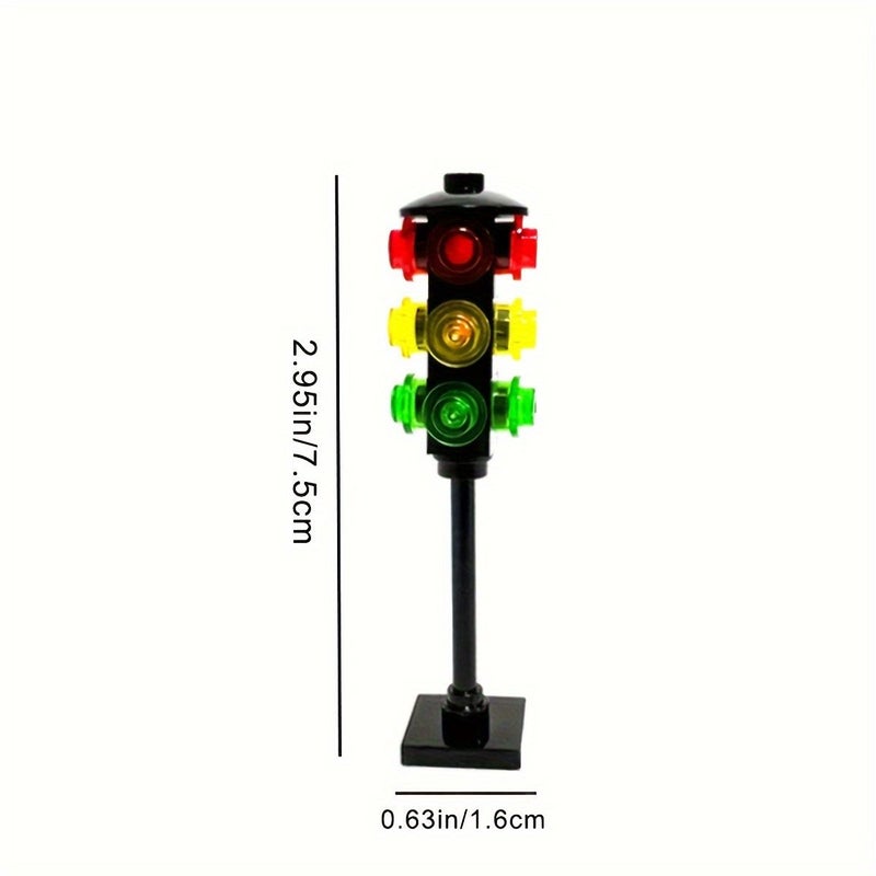 16Pcs Traffic Road Signs Building Blocks Set Educational Toys for Kids - Image 2
