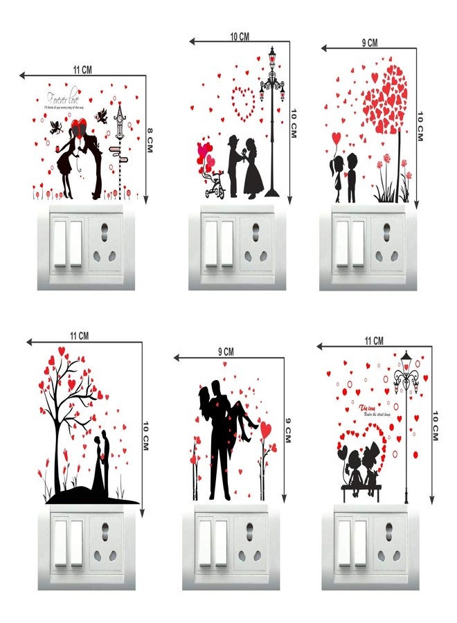 Sticker Studio Couples Switchboard Sticker and Decals Viny,Multicolour (30 cm X 23 cm) - Image 2